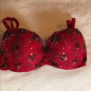 Red Marciano studded bra